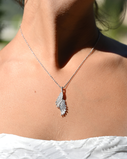 Crossed Wings Necklace
