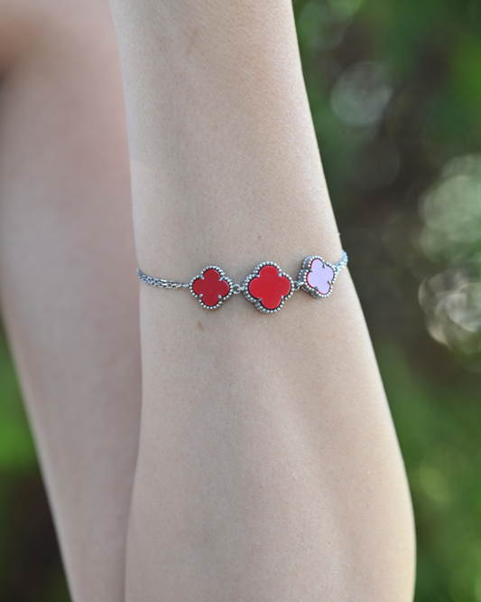 Crimson Clover Bracelet