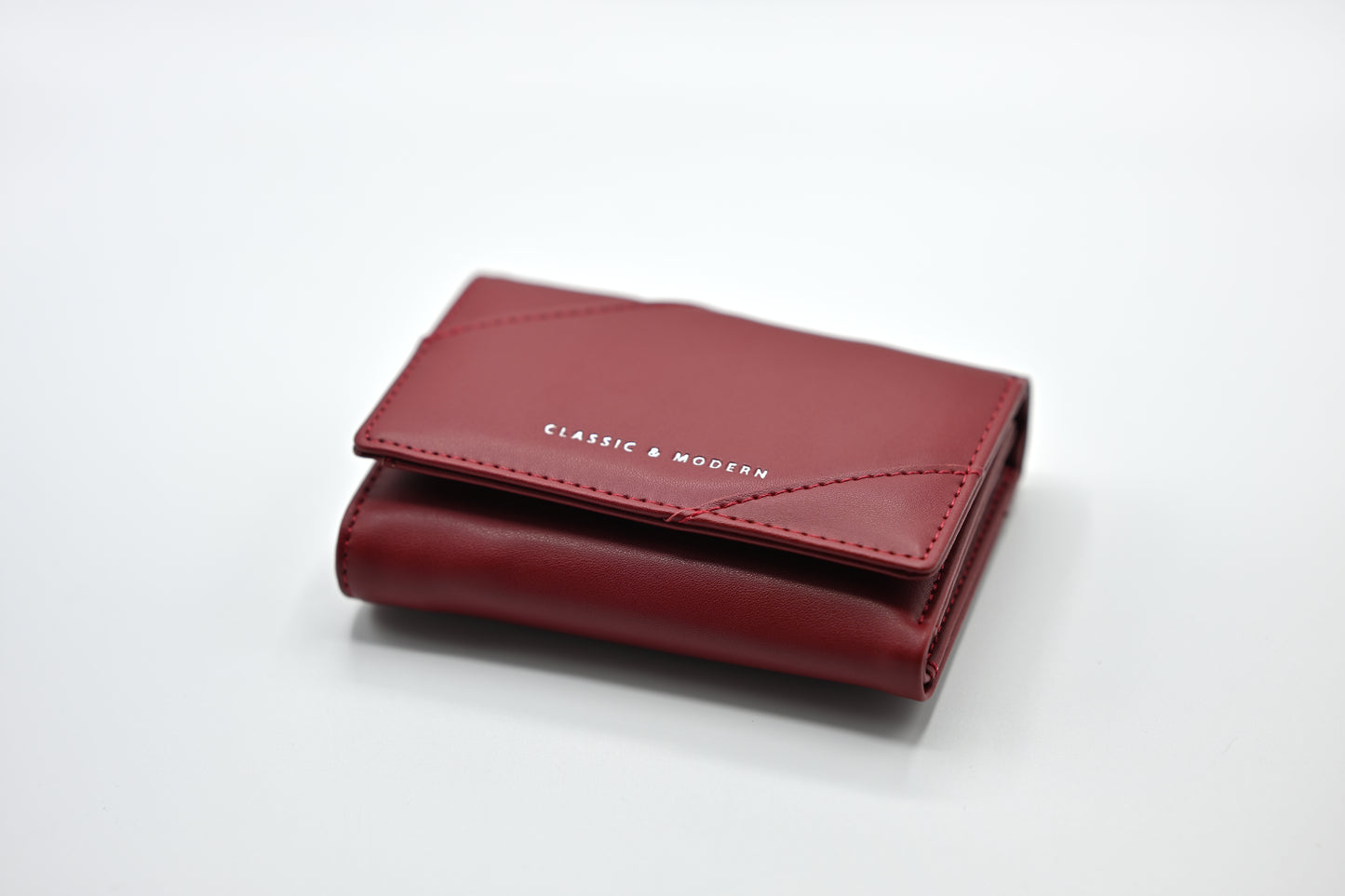 Classic & Modern Red Leather Wallet