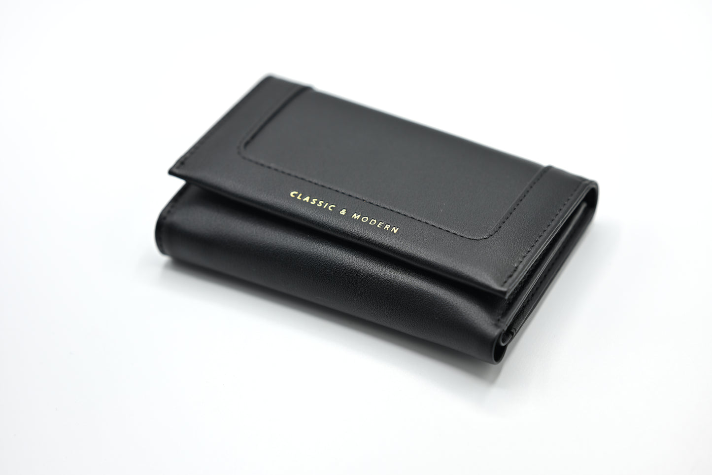 Classic & Modern Sleek Black Leather Wallet