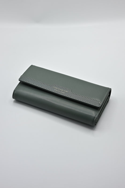 Sleek Gray Classic-Style Wallet – Forever Beyond
