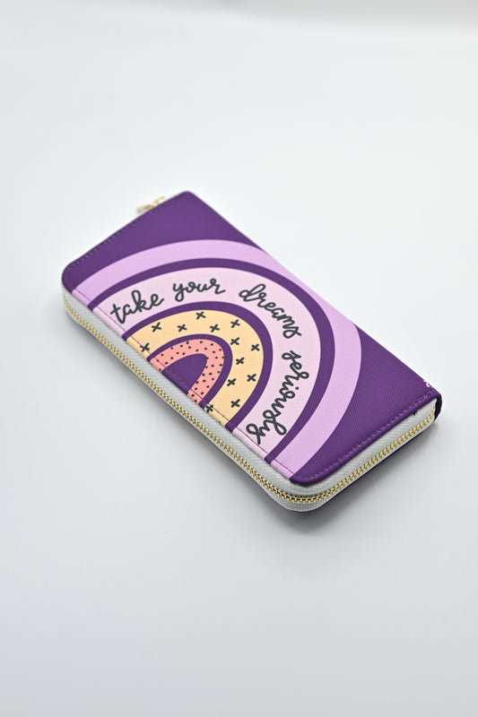 Take Your Dreams Seriously – Colorful Zip Wallet