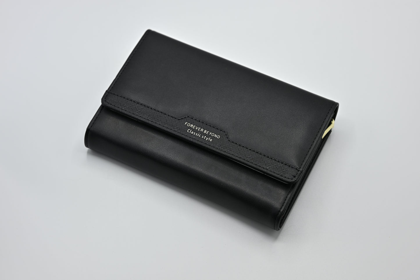 Black Leather Clutch Wallet – Forever Beyond Classic Style
